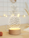 Bedside lamp pineapple table lamp