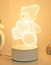 Girly Heart 3d Night Light Girl Bedroom Soft Light Table Lamp - Alladin Co LTD
