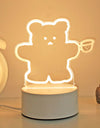 Girly Heart 3d Night Light Girl Bedroom Soft Light Table Lamp - Alladin Co LTD
