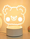 Girly Heart 3d Night Light Girl Bedroom Soft Light Table Lamp - Alladin Co LTD