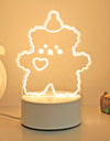 Girly Heart 3d Night Light Girl Bedroom Soft Light Table Lamp - Alladin Co LTD
