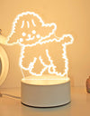 Girly Heart 3d Night Light Girl Bedroom Soft Light Table Lamp - Alladin Co LTD